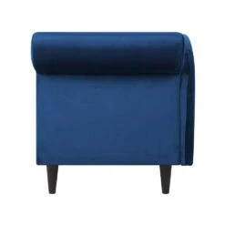LUIRO - Chaise Longue - Blauw - Rechterzijde - Fluweel -Leenbakker Winkel 00e299a0893448d199531e0ba9c7150f