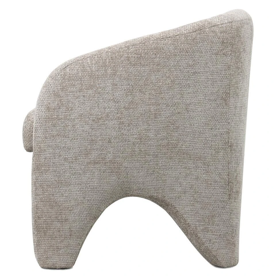 Fauteuil Stof Beige - Incl. Armleuning - 74x73x75cm - Jackie 3 Fauteuil Stof Beige - Incl. Armleuning - 74x73x75cm - Jackie - Afbeelding 3