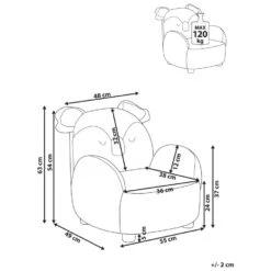 HERVIK - Kinderfauteuil - Grijs - Polyester -Leenbakker Winkel 025b37b71f144ae3b9f2d811edf4259b