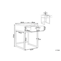 Beliani Bijzettafel LARGO - Zwart Mdf -Leenbakker Winkel 02ac8f4cdffc447aa55b905d5dae590e