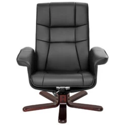 Tectake TV-fauteuil Met Krukje Model I, Zwart/bruin -Leenbakker Winkel 02cf9fcf4586472a9badd0be0917e666