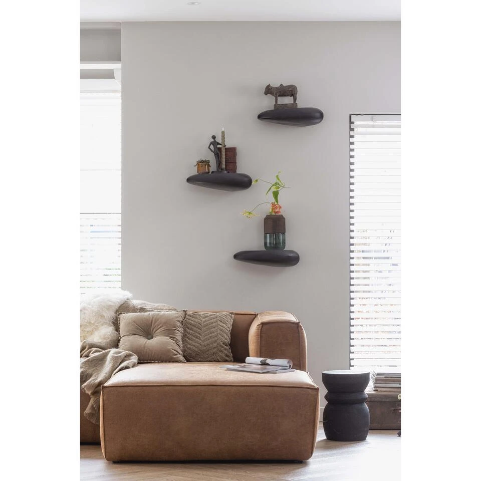 WOOOD Bean Hoekbank Rechts - Recycle Leer - Cognac - 73x305x96 5 WOOOD Bean Hoekbank Rechts - Recycle Leer - Cognac - 73x305x96 - Afbeelding 5