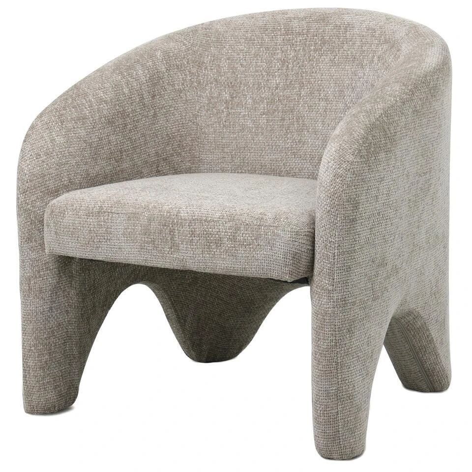 Fauteuil Stof Beige - Incl. Armleuning - 74x73x75cm - Jackie 5 Fauteuil Stof Beige - Incl. Armleuning - 74x73x75cm - Jackie - Afbeelding 5