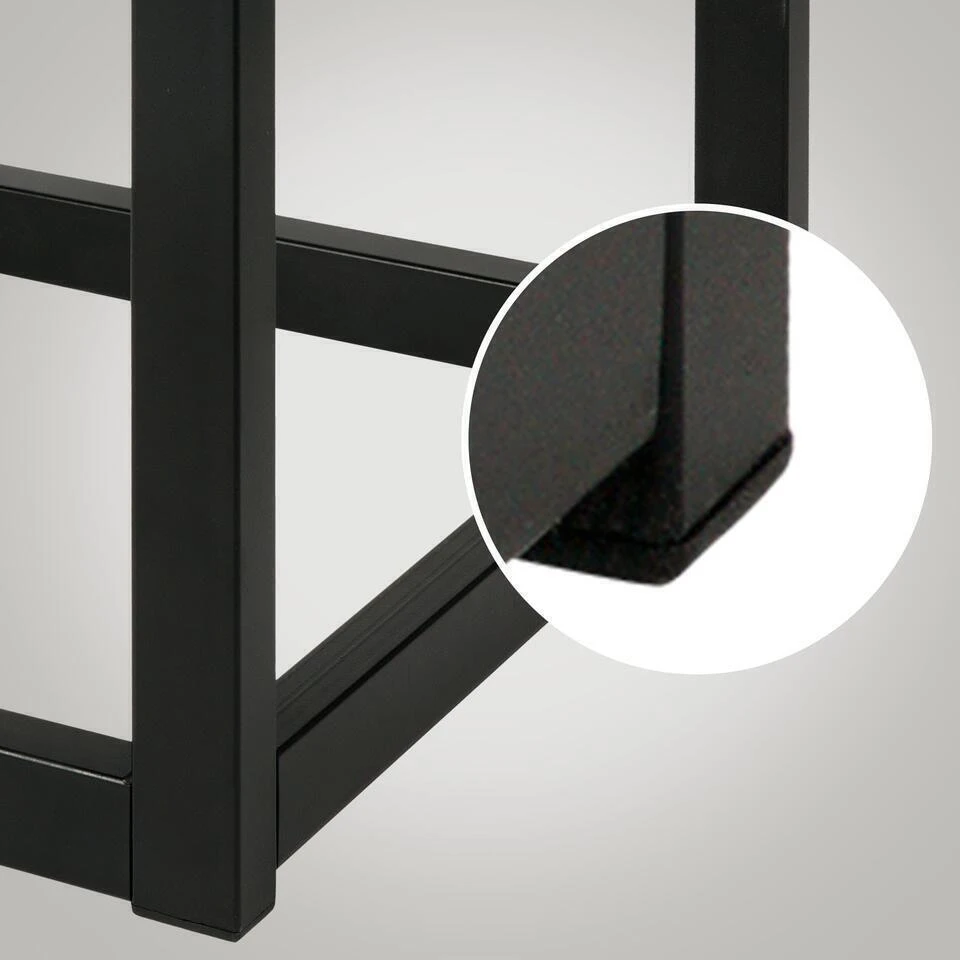 CLP 2-zits Bankje Polson 120 Cm - Zwart 5 CLP 2-zits Bankje Polson 120 Cm - Zwart - Afbeelding 5