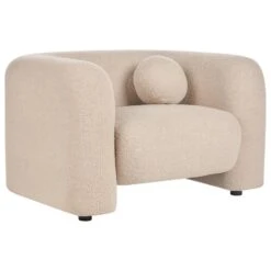 LEIREN - Fauteuil - Beige - Bouclé 12 LEIREN - Fauteuil - Beige - Bouclé -Leenbakker Winkel 03b5517f47c74ce49d1c77c717c5b0cc