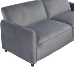 Alicia - Slaapbank 3-zits In Antraciet Fluweel -Leenbakker Winkel 047e60435c104a5780bd49972d5c32fc