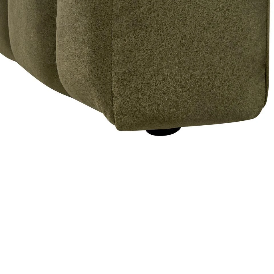 LANNILS - Chaise Longue - Groen - Linkszijdig - Fluweel 9 LANNILS - Chaise Longue - Groen - Linkszijdig - Fluweel - Afbeelding 9