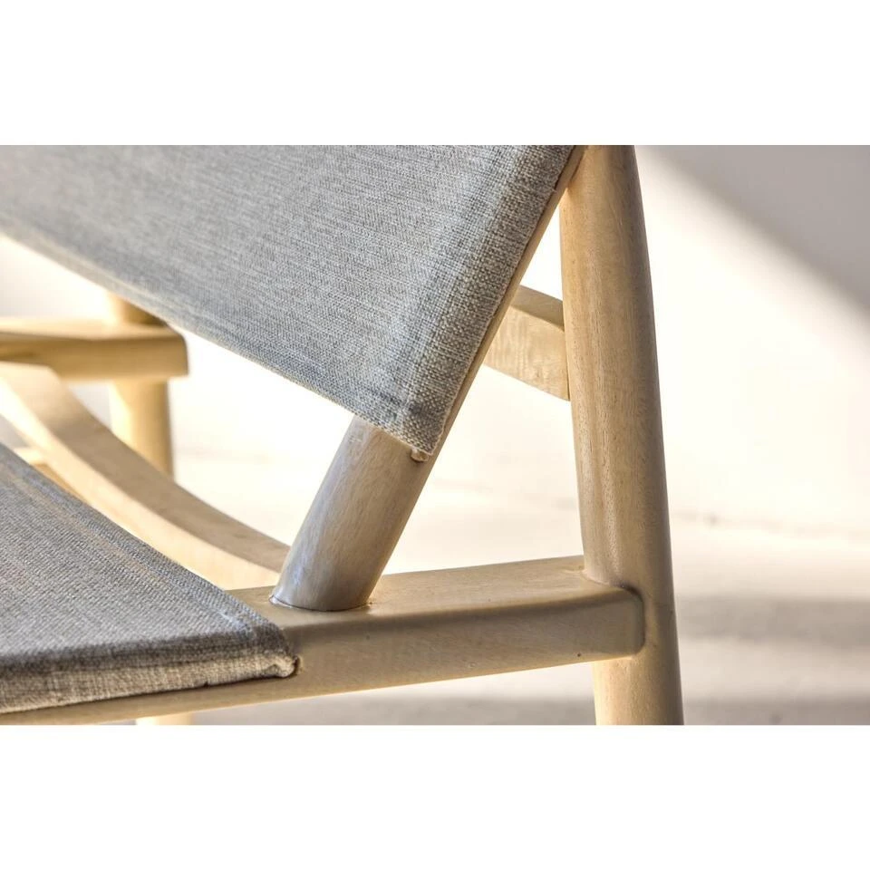 Svea - Torres Fauteuil - Mangohout - Naturel/grijs 5 Svea - Torres Fauteuil - Mangohout - Naturel/grijs - Afbeelding 5