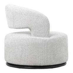Draaifauteuil - Stof Beige - Hoogte Rugleuning 77cm - Eliza -Leenbakker Winkel 05ce6704bc8f42dab4bc9df3514af360