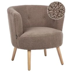 ODENZEN - Fauteuil - Bruin - Bouclé -Leenbakker Winkel 06c32a07731e4e3e9fe61ba19d375ae2