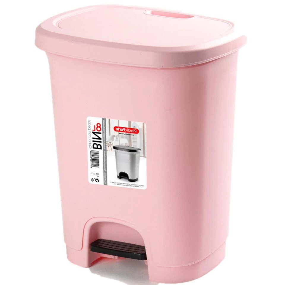 PlasticForte Pedaalemmer - Lichtroze - 8 L - 30 Cm 2 PlasticForte Pedaalemmer - Lichtroze - 8 L - 30 Cm - Afbeelding 2