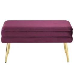 DURHAM - Bankje - Roze - Fluweel -Leenbakker Winkel 0964220052904a12a4ec0dd11138e80b