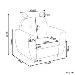 MARIBO - Kinderfauteuil - Beige - Linnen -Leenbakker Winkel 0a8d2045ec1c4144bcfcc79e6c20bb22