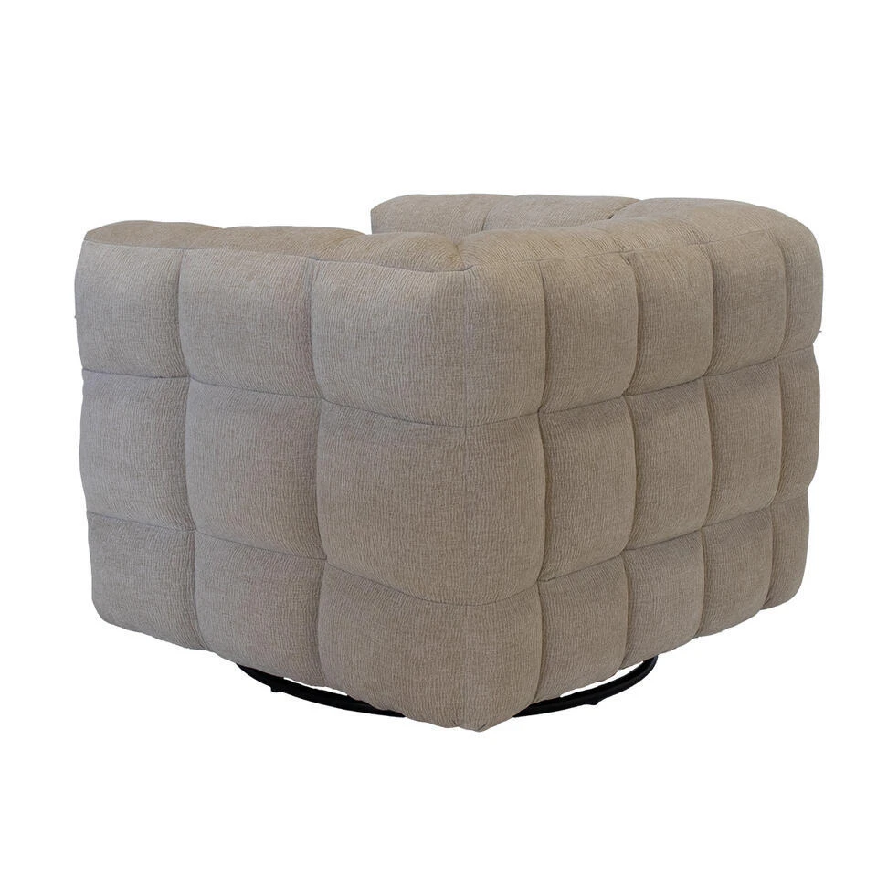 Draaifauteuil Taupe - Zithoogte 44cm - Stuva 6 Draaifauteuil Taupe - Zithoogte 44cm - Stuva - Afbeelding 6