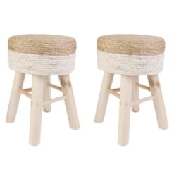 Home Deco Factory Bijzet Kruk Mirage - Ibiza/boho - Dennenhout -Leenbakker Winkel 0b2a436100cb43a48058e1ae93197dad