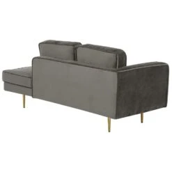 MIRAMAS - Chaise Longue - Grijs - Linkerzijde - Fluweel 13 MIRAMAS - Chaise Longue - Grijs - Linkerzijde - Fluweel -Leenbakker Winkel 0c32ddfede74458c9b82238e8a566453