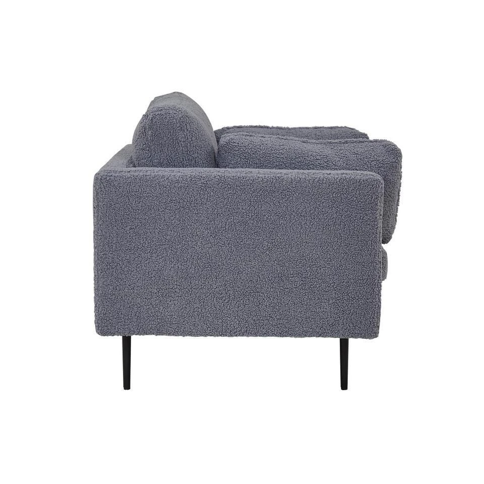 Svea - Kiva Fauteuil - Teddy - Donkergrijs 6 Svea - Kiva Fauteuil - Teddy - Donkergrijs - Afbeelding 6