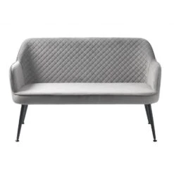 Nordic Home - Viggo Eetkamerbank - 129 Cm - Velvet - Grijs -Leenbakker Winkel 0da8fb90c48a4ff09255541f98c634d0