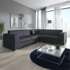 Meubella - Hoekbank Santana - Zwart - Leer - Rechts 9 Meubella - Hoekbank Santana - Zwart - Leer - Rechts -Leenbakker Winkel 0e27ff2132ae40738dc9abc3e977fcff