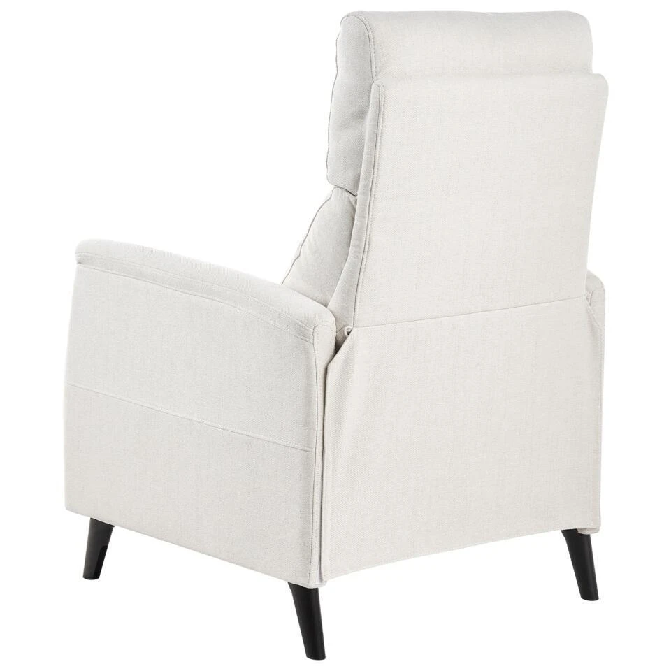 SELVIK - Relaxfauteuil - Gebroken Wit - Stof 7 SELVIK - Relaxfauteuil - Gebroken Wit - Stof - Afbeelding 7