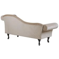 LATTES - Chaise Longue - Beige - Rechterzijde - Fluweel -Leenbakker Winkel 0eed906a86274311affc5213799bd8b5