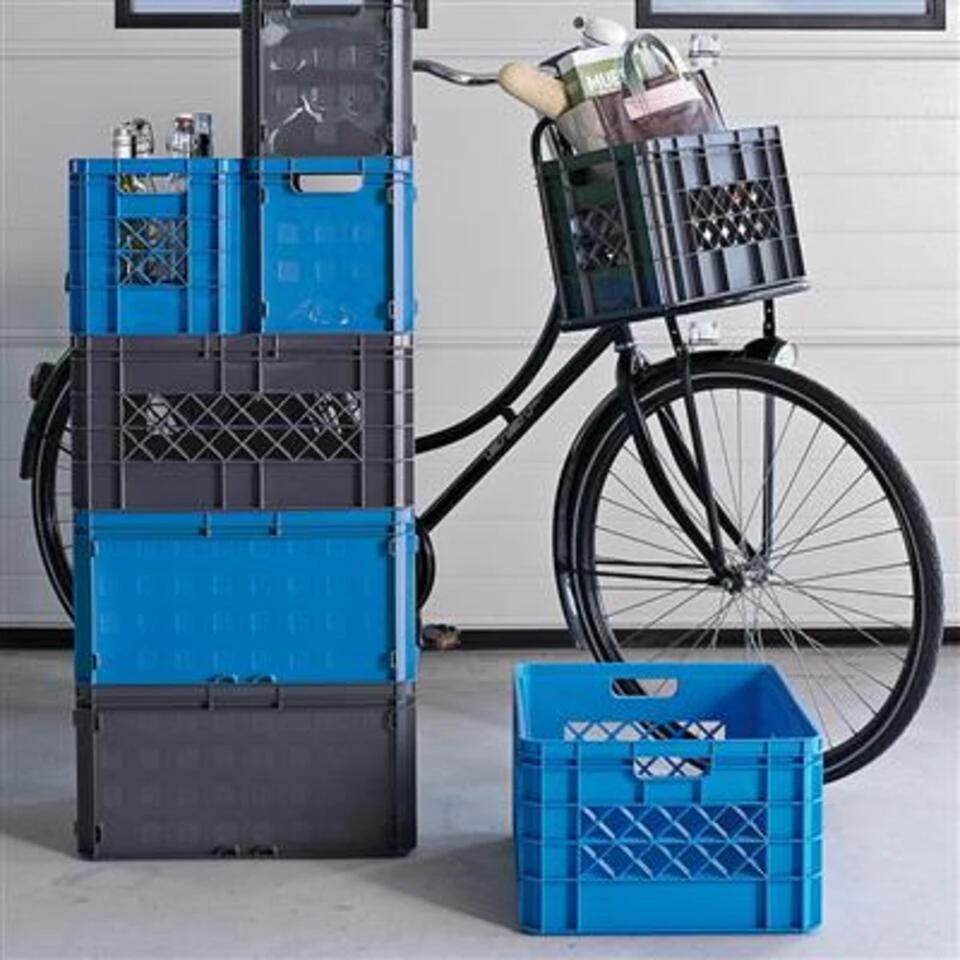 Square Gesloten Krat 52L Antraciet 4 Square Gesloten Krat 52L Antraciet - Afbeelding 4