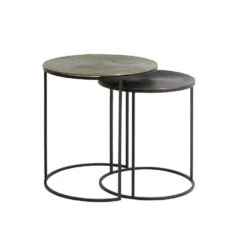 Bijzettafel Talca - Koper/Brons - Ø40+Ø49cm