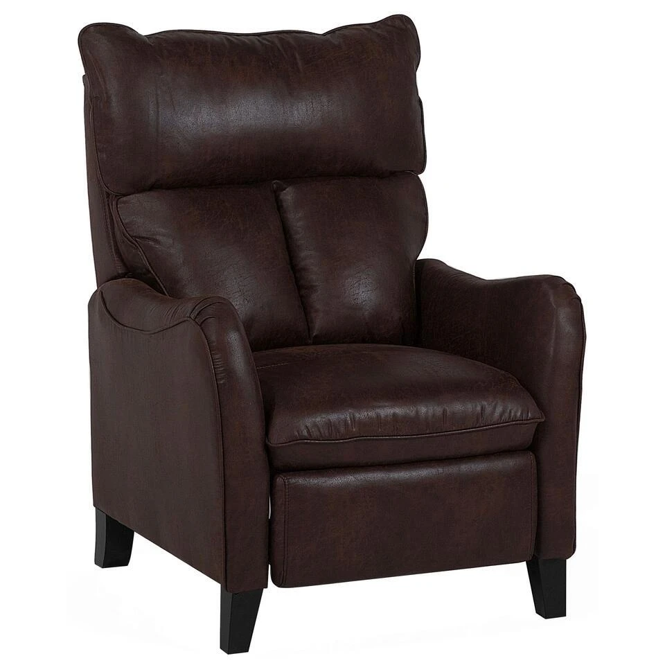 ROYSTON - TV-fauteuil - Bruin - Kunstleer 1 ROYSTON - TV-fauteuil - Bruin - Kunstleer