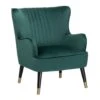 VARBERG - Fauteuil - Groen - Fluweel