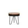 LABEL51 Bijzettafel Saran - Zwart - Metaal - Rond - 44 Cm