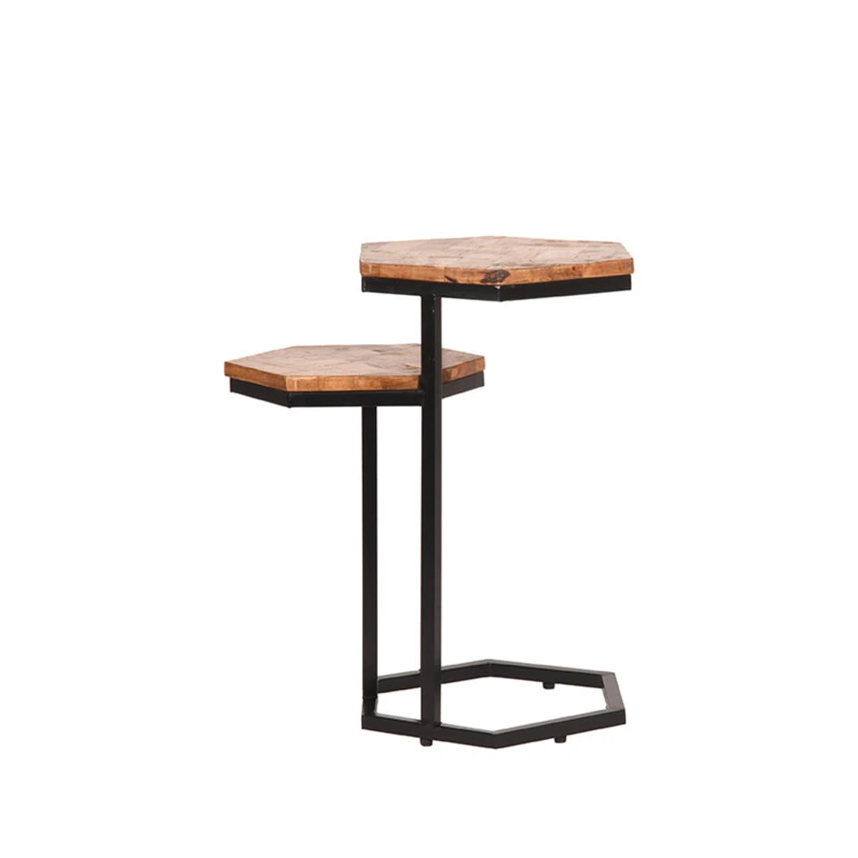 LABEL51 Bijzettafel Multi - Rough - Mangohout 2 LABEL51 Bijzettafel Multi - Rough - Mangohout - Afbeelding 2