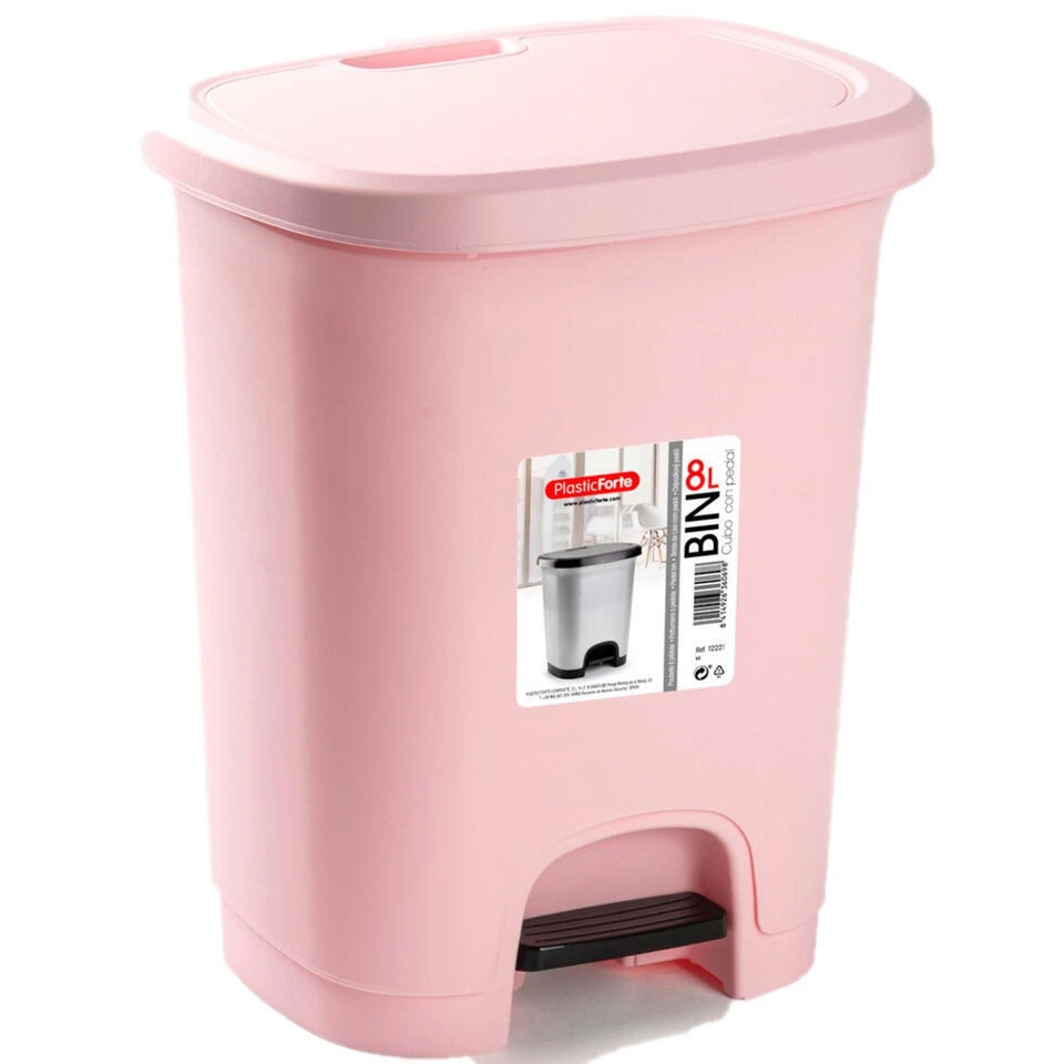 PlasticForte Pedaalemmer - Lichtroze - 8 L - 30 Cm 1 PlasticForte Pedaalemmer - Lichtroze - 8 L - 30 Cm