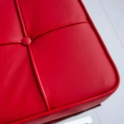 Expo Hocker Rood Premium Leer - Leder - Rood -Leenbakker Winkel 1000049291 0103