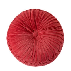 Giga Meubel Poef Rond Roze - 50x50x50cm - Poef Maaike -Leenbakker Winkel 1000053544 0102