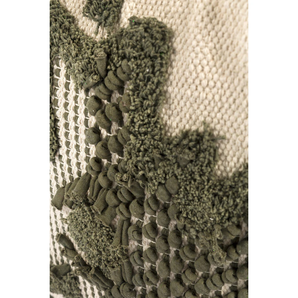 Giga Meubel Poef Kubus Groen/Grijs - 45x45x45cm - Poef Liam 2 Giga Meubel Poef Kubus Groen/Grijs - 45x45x45cm - Poef Liam - Afbeelding 2