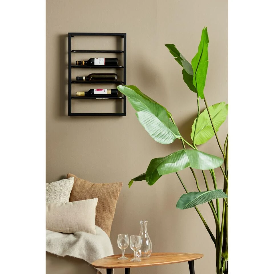 Wijnrek Amore - Zwart - 4 Flessen 2 Wijnrek Amore - Zwart - 4 Flessen - Afbeelding 2