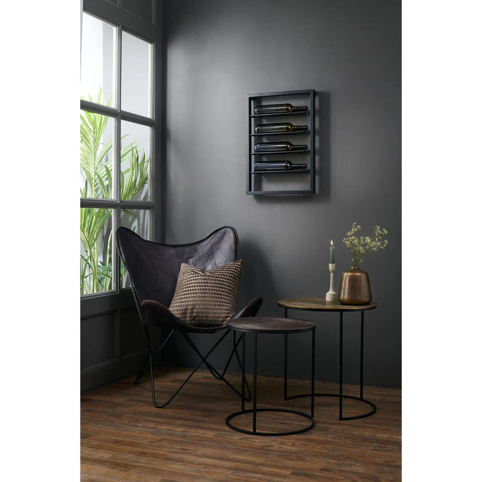 Wijnrek Amore - Zwart - 4 Flessen 3 Wijnrek Amore - Zwart - 4 Flessen - Afbeelding 3