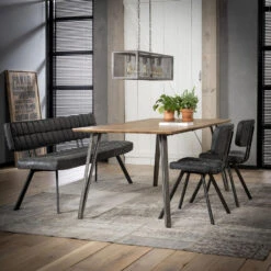 Hoyz - Eetkamerbank 180 Cm - Kunstleer - 4 Personen -Leenbakker Winkel 1000058887 0102