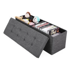 ACAZA Poef - Opvouwbaar - Zonder Poten - 2 Compartimenten - 110 Cm -Leenbakker Winkel 1000068055 0102