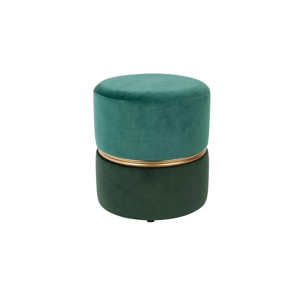 Parya Home Bubble Poef - Groen - Velvet 1 Parya Home Bubble Poef - Groen - Velvet