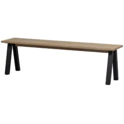 WOOOD Tablo Eetkamerbankje - Eiken - Naturel - 46x160x35