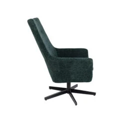 Giga Meubel Fauteuil Ribstof Groen - 79x76x98cm - Stoel Bruno -Leenbakker Winkel 1000068561 0103