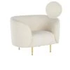 LOEN - Fauteuil - Wit - Polyester