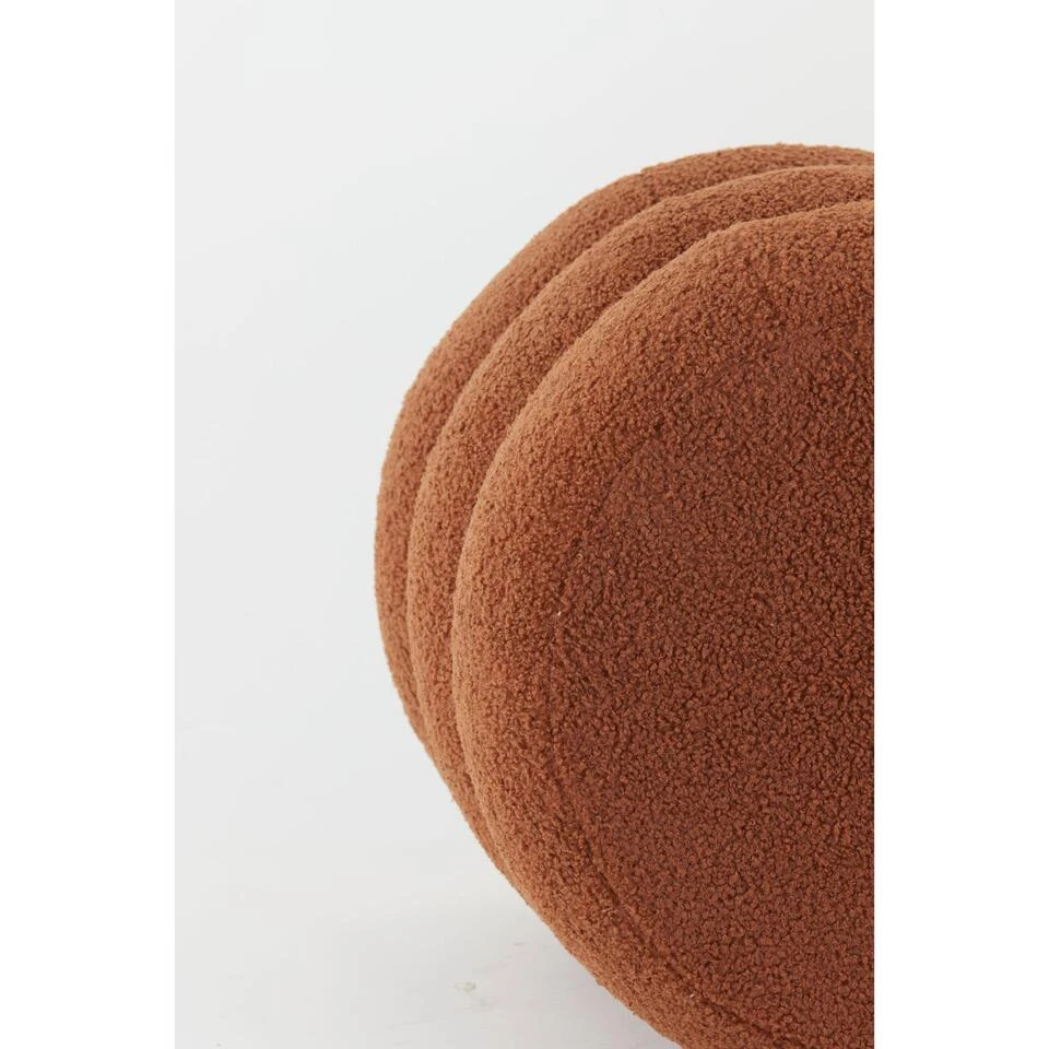 Poef Kimi - Oranje - Ø40cm 4 Poef Kimi - Oranje - Ø40cm - Afbeelding 4