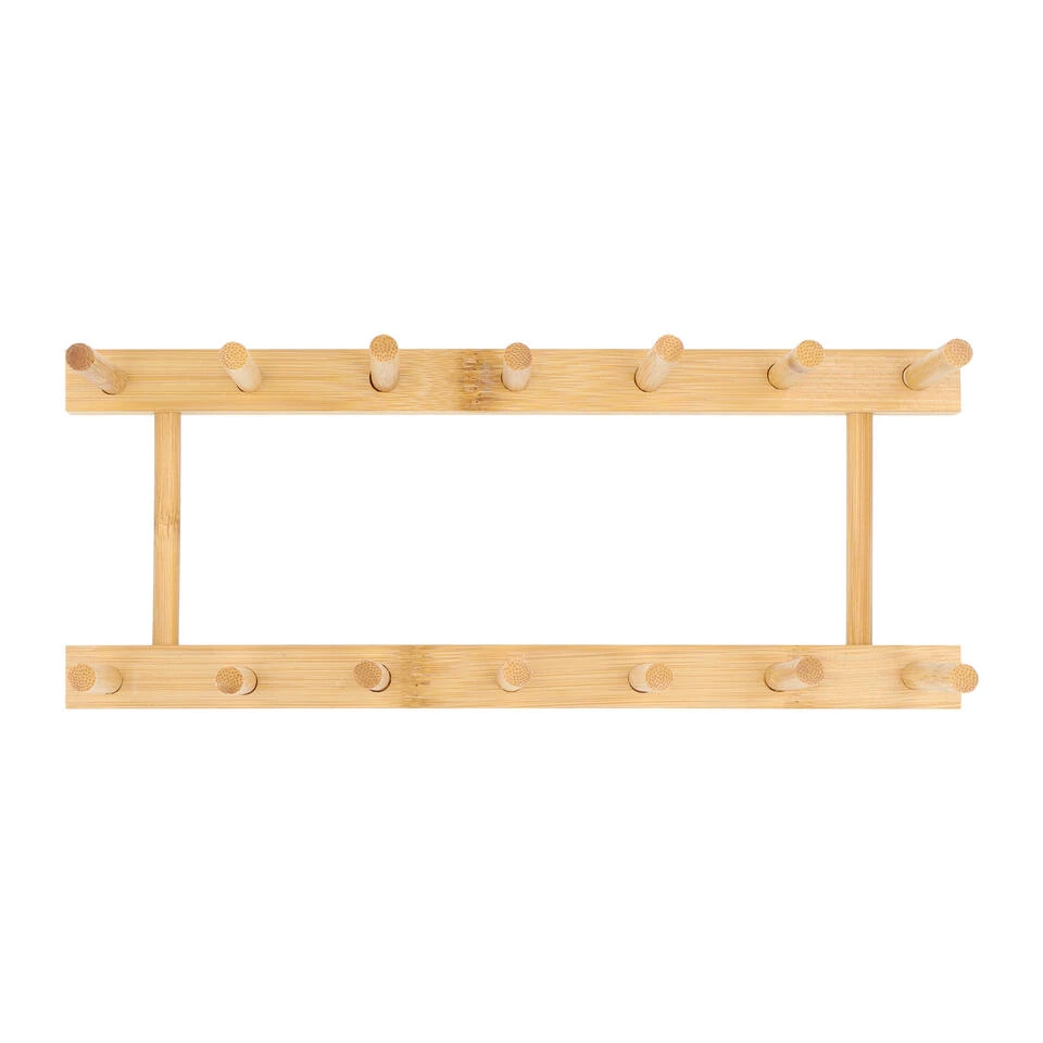 QUVIO Pannendekselhouder - Bamboe 2 QUVIO Pannendekselhouder - Bamboe - Afbeelding 2