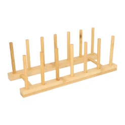 QUVIO Pannendekselhouder - Bamboe 6 QUVIO Pannendekselhouder - Bamboe -Leenbakker Winkel 1000074683 0102