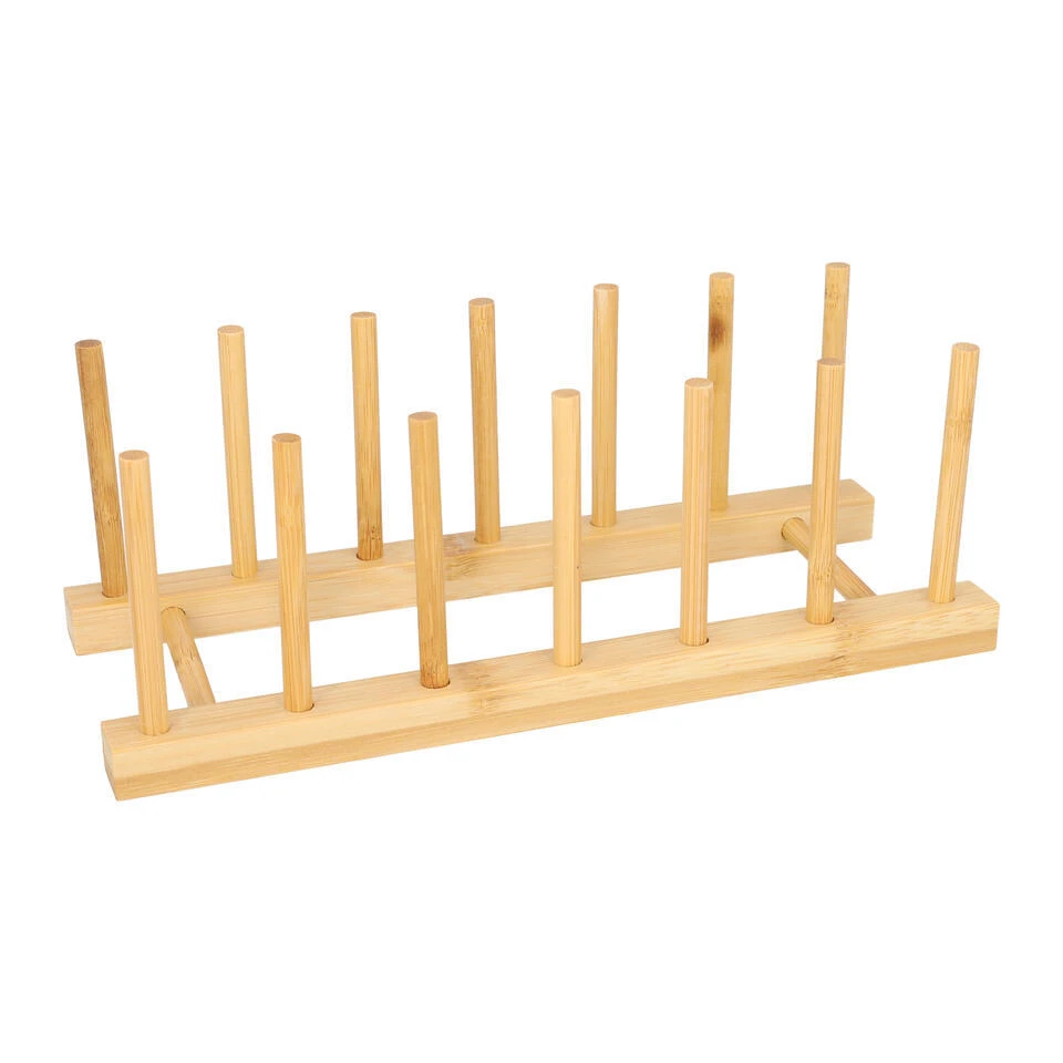 QUVIO Pannendekselhouder - Bamboe 1 QUVIO Pannendekselhouder - Bamboe