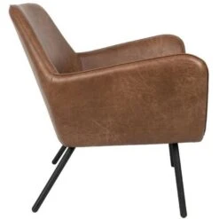 Puur Berg Fauteuil PU-leer - Lederlook - Bruin -Leenbakker Winkel 1000074947 0103