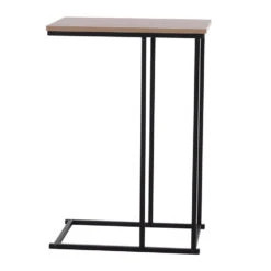 H&S Collection Bijzettafel - Zwart/bruin - 40 X 26 X 58 Cm