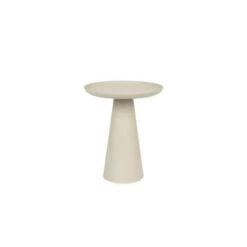 Giga Meubel Sidetable Creme - 34,50x34,50x41,50cm - Aluminium - Tafel Ringar